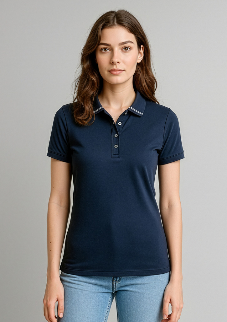 Womens Aston Short Sleeve Polo - Image 4