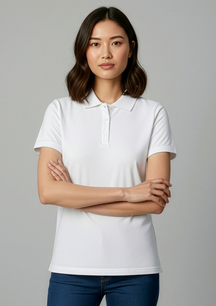 Womens Ice Short Sleeve Polo - Image 6