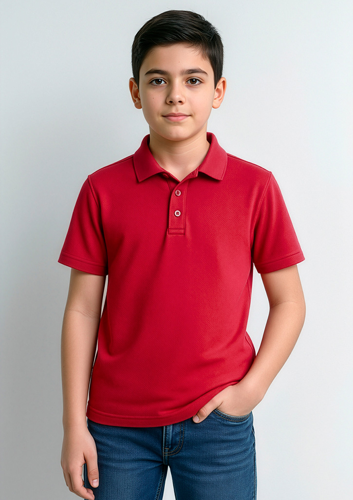 Kids Action Short Sleeve Polo - Image 4