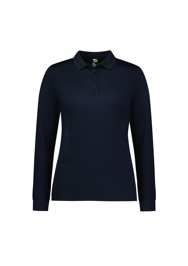 Womens Action Long Sleeve Polo - Image 3