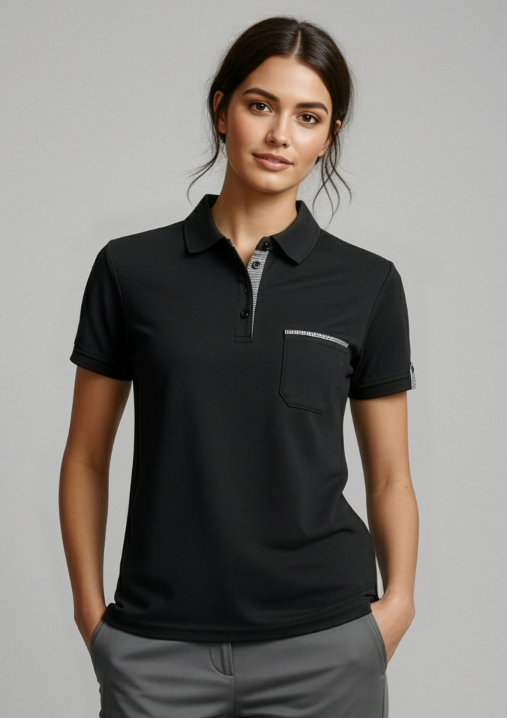 Womens Edge Short Sleeve Polo - Image 2