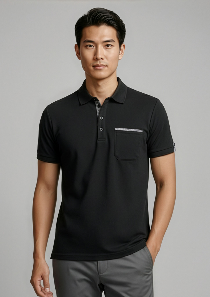 Mens Edge Short Sleeve Polo - Image 2