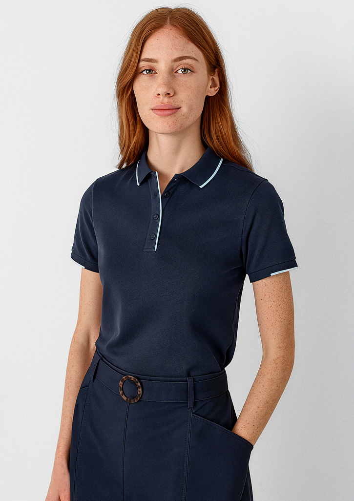 Womens Focus Short Sleeve Polo - Image 15