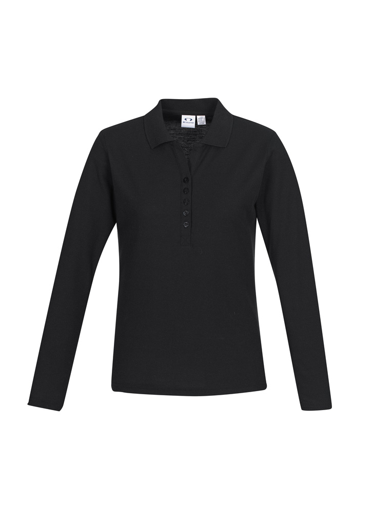 Crew Ladies Long Sleeve Polo - Image 3