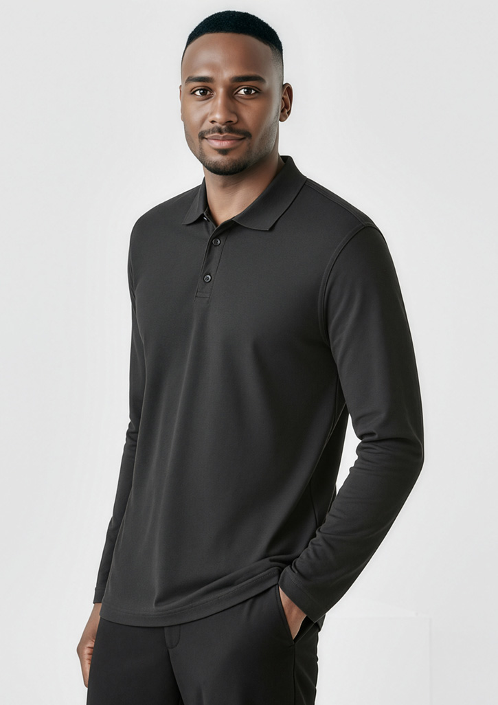 Crew Mens Long Sleeve Polo - Image 5