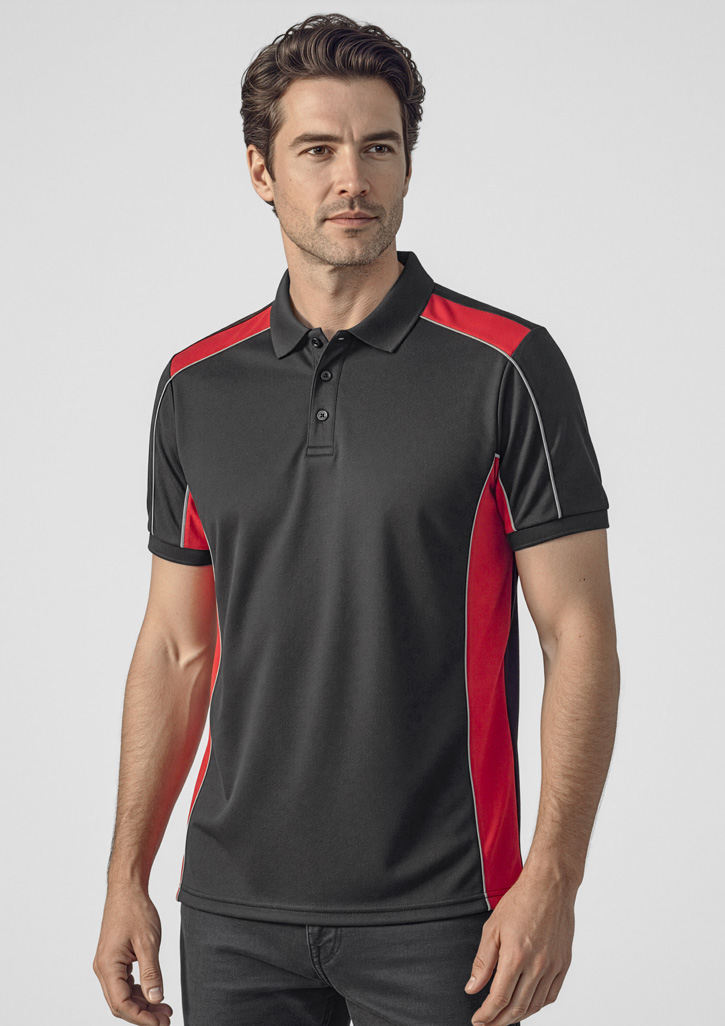 Unisex Grid Short Sleeve Polo