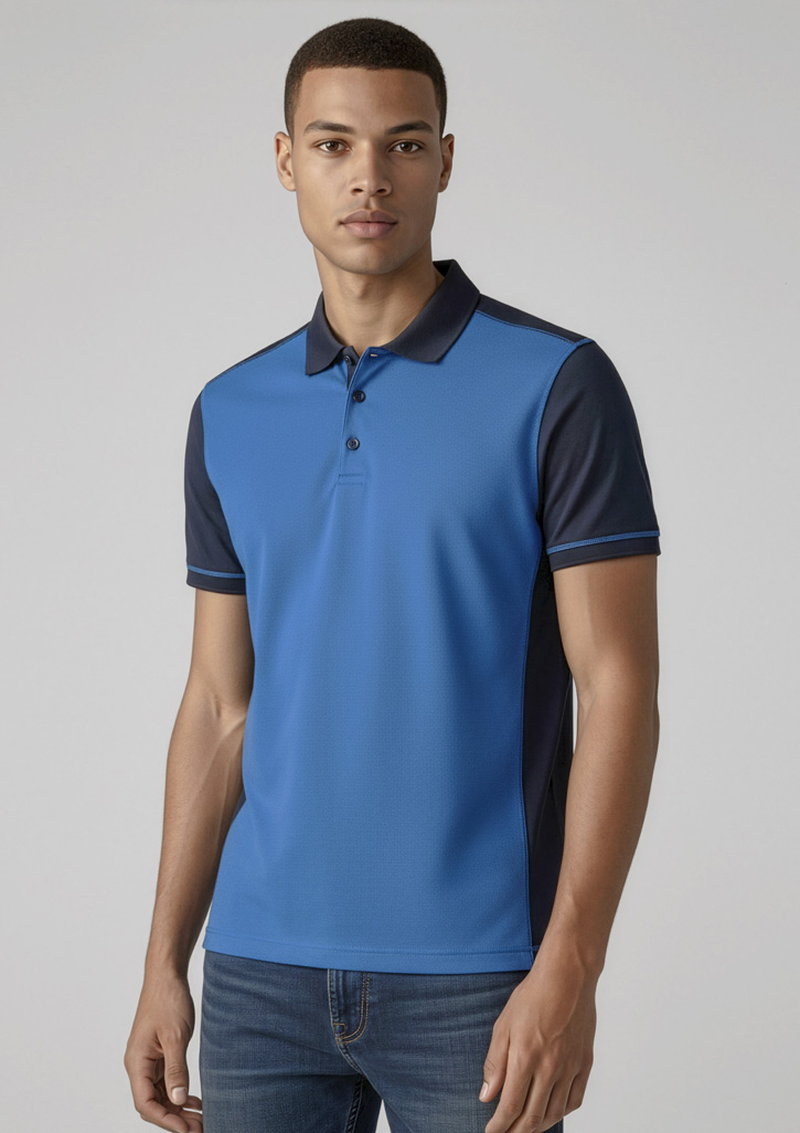 Mens Dart Short Sleeve Polo - Image 6
