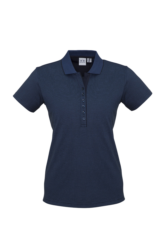 Womens Shadow Short Sleeve Polo - Image 6