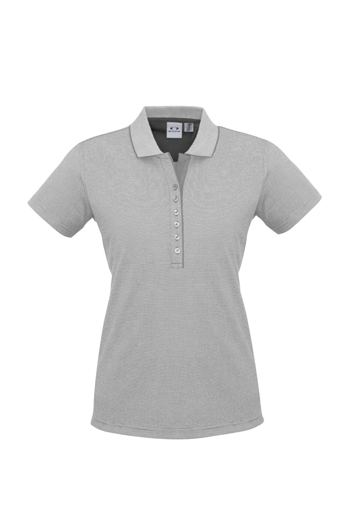 Womens Shadow Short Sleeve Polo - Image 4