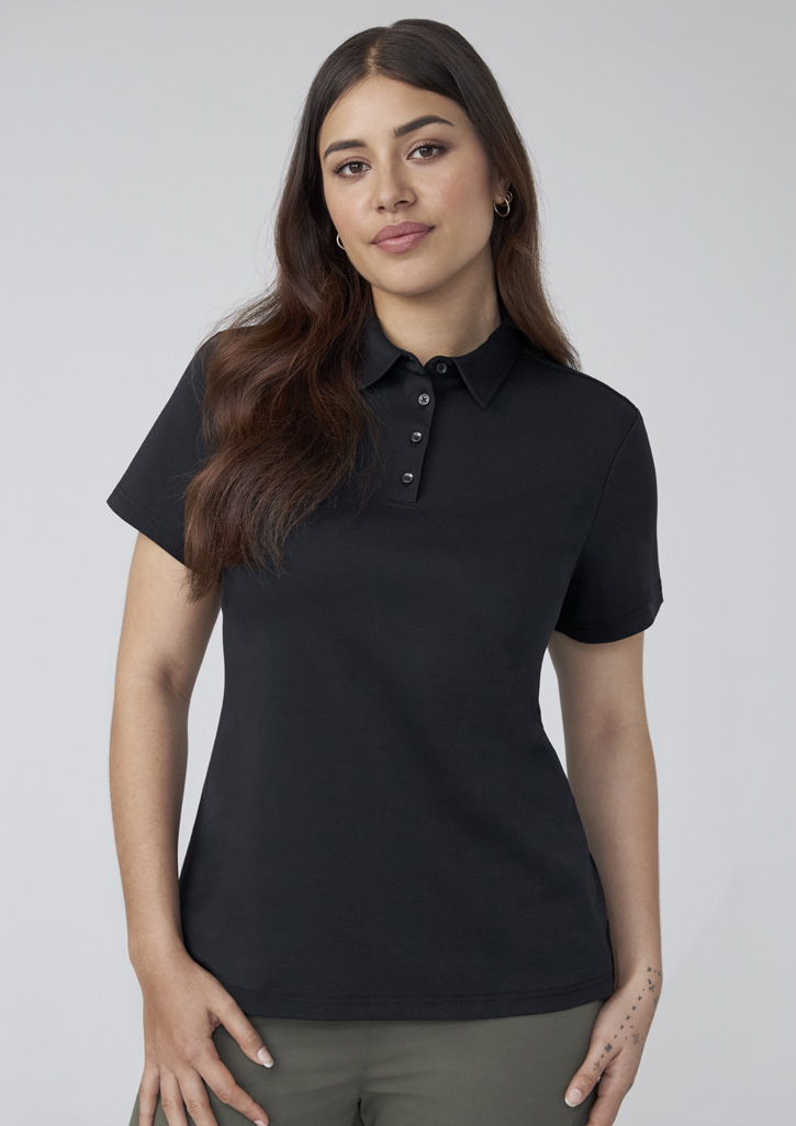Womens Lotus Short Sleeve Polo - Image 10