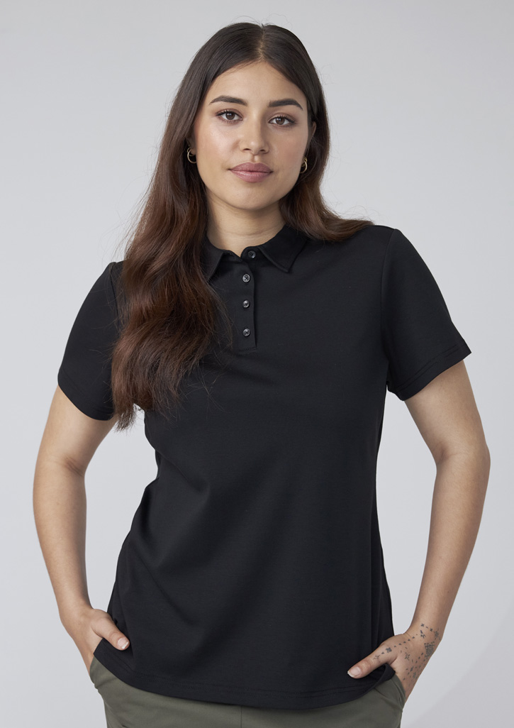 Womens Lotus Short Sleeve Polo - Image 11