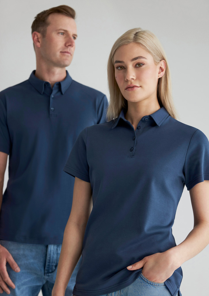 Womens Lotus Short Sleeve Polo - Image 4