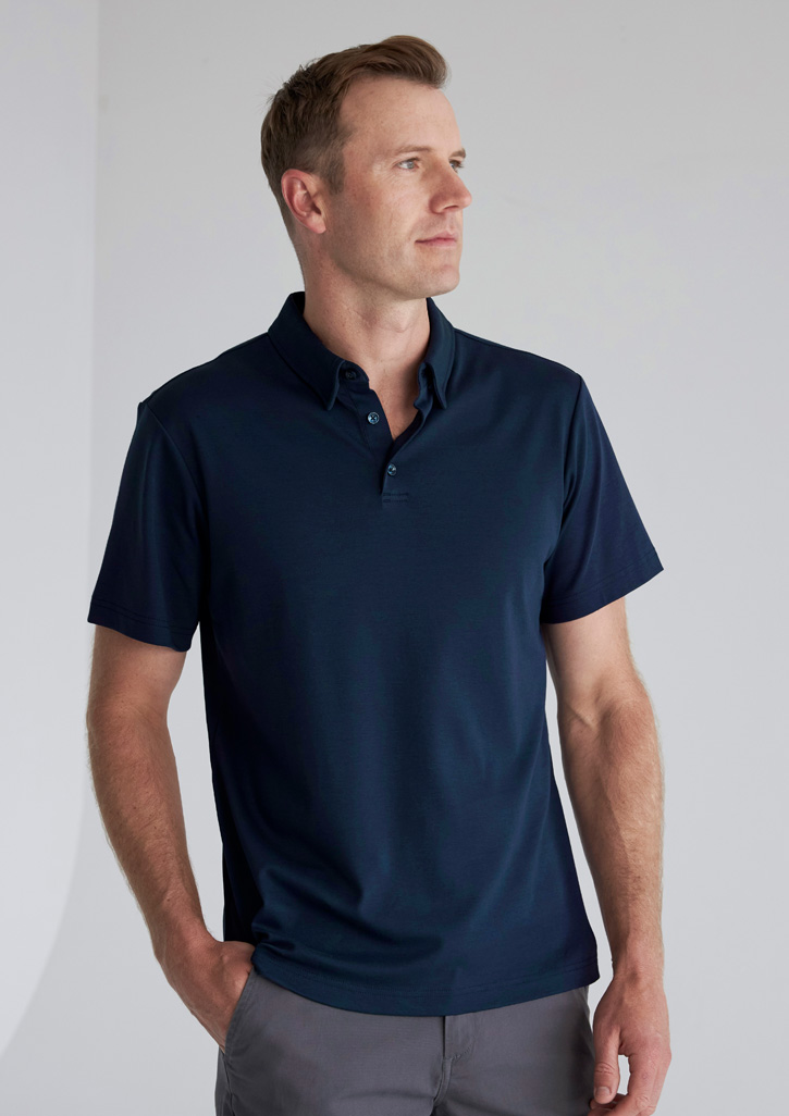 Mens Lotus Short Sleeve Polo - Image 10
