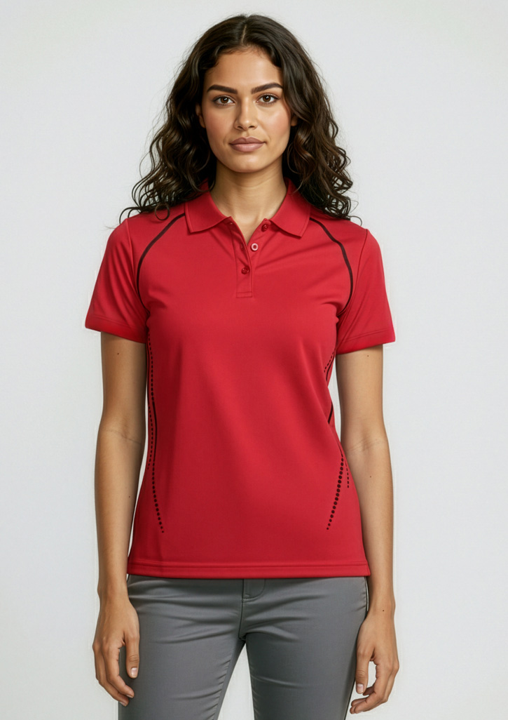Womens Cyber Short Sleeve Polo - Image 7