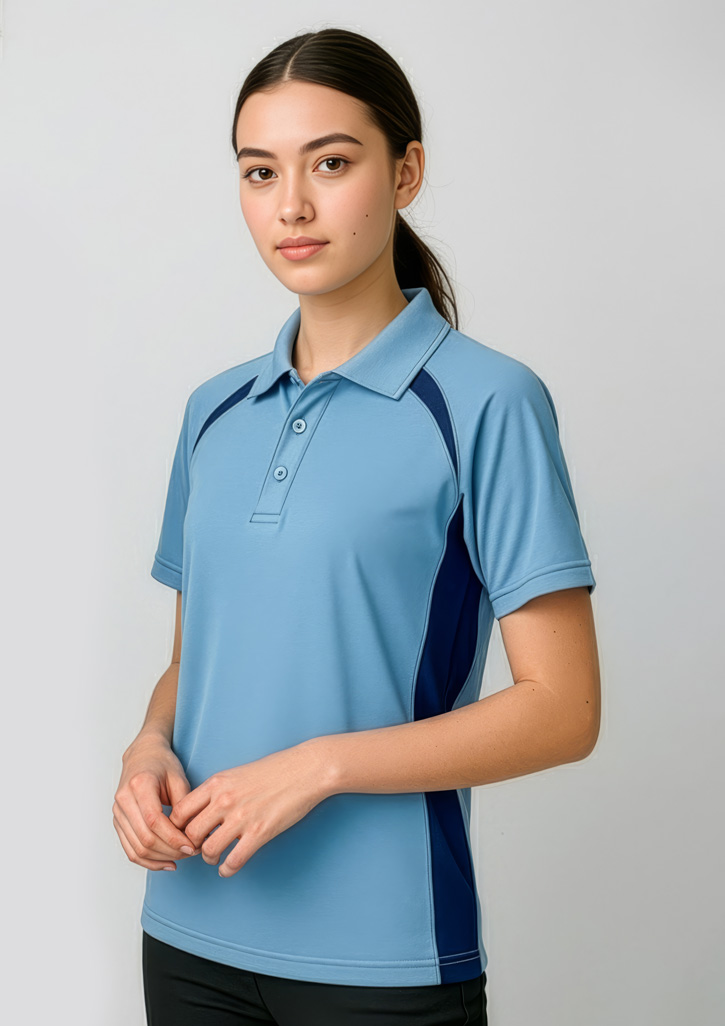 Kids Splice Short Sleeve Polo - Image 16