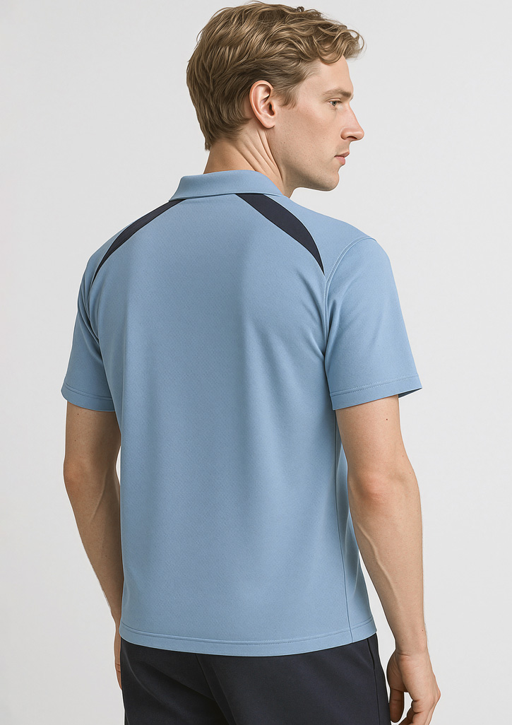 Mens Splice Short Sleeve Polo - Image 3