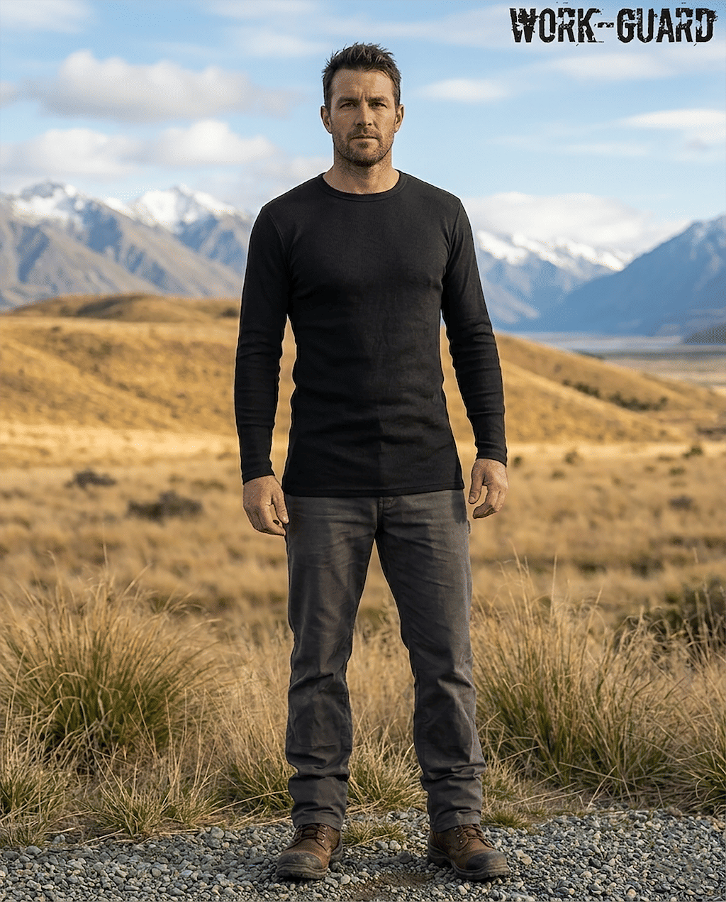 R454X Work-Guard Adult Longsleeve Round Neck Thermal - Image 2