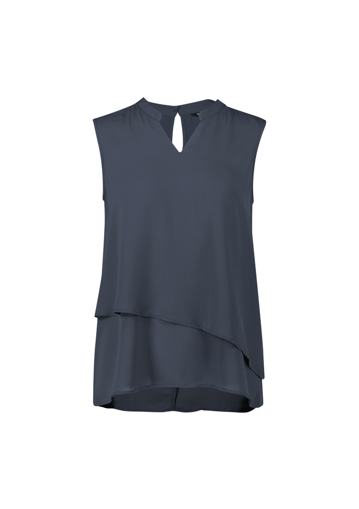 Womens Seville Sleeveless Layered Blouse - Image 3