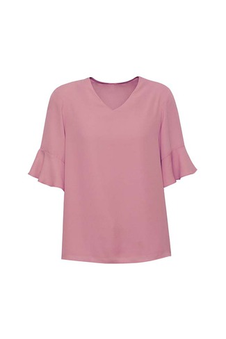 Womens Aria Fluted Sleeve Blouse - Image 18