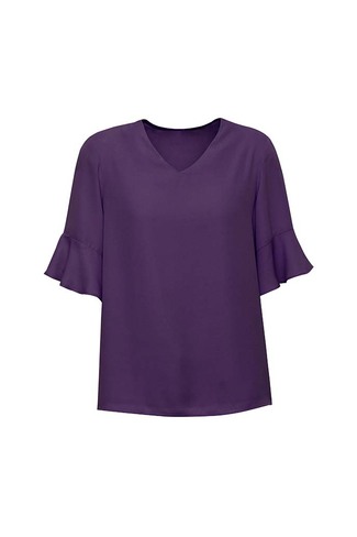 Womens Aria Fluted Sleeve Blouse - Image 16