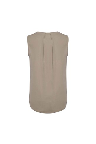 Womens Estelle Sleeveless Pleat Detail Blouse- Clearance - Image 5