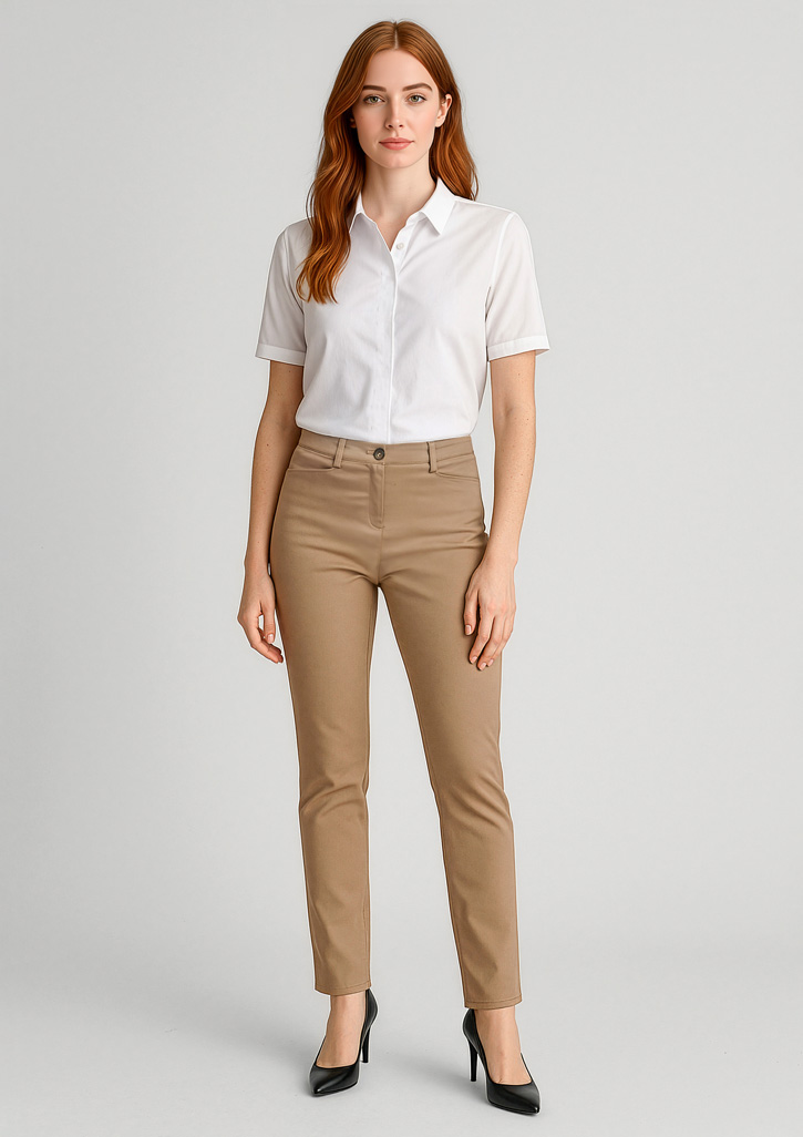 Womens Slim Leg Stretch Chino Pant - Image 5