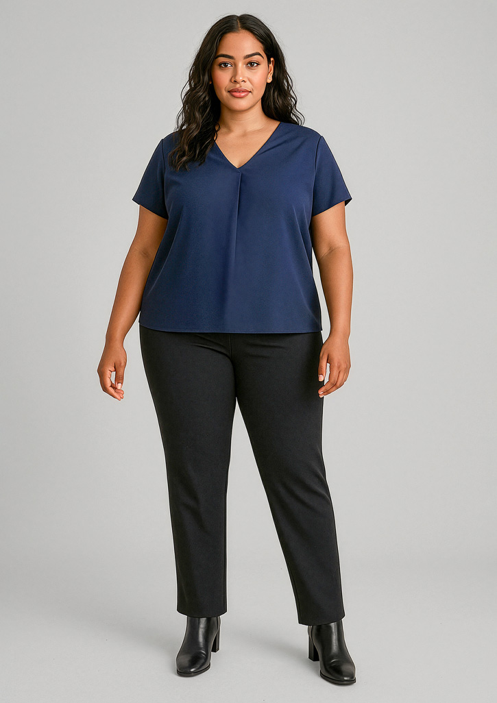 Womens Scuba Ponte Mid-rise Pull-on Pant - Image 5