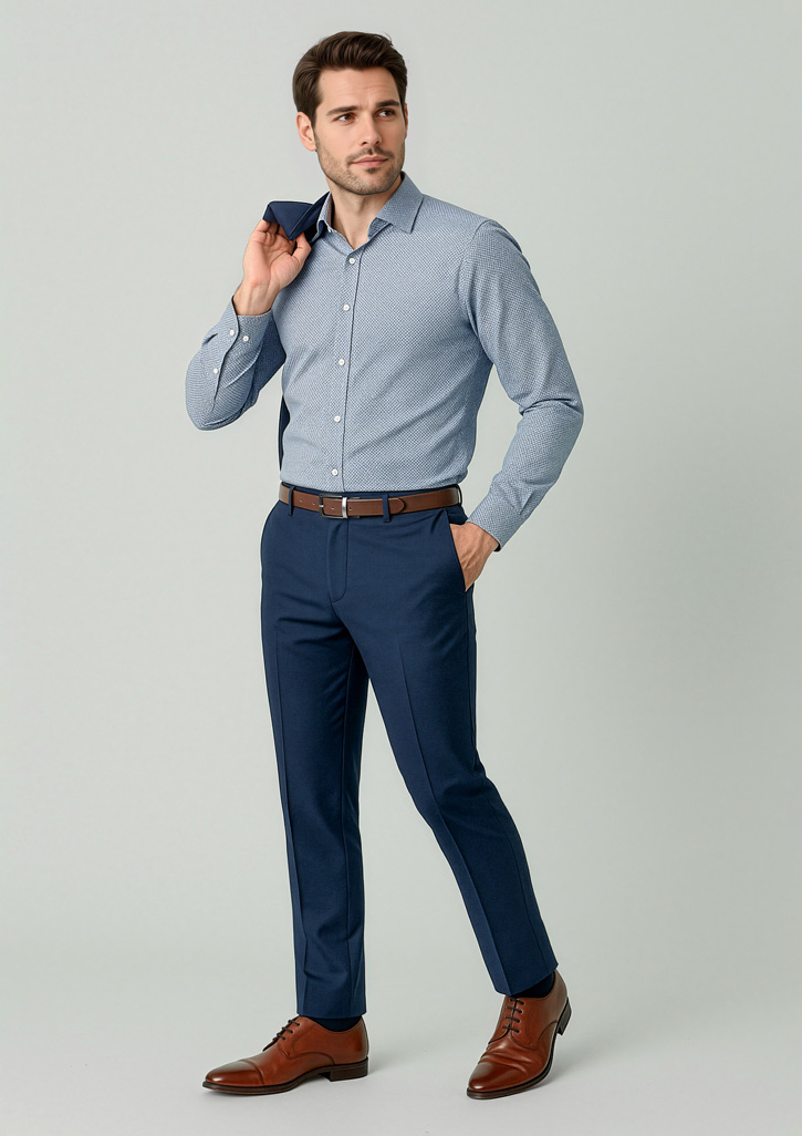 Mens Renew Slim Fit Flat Front Pant - Image 4