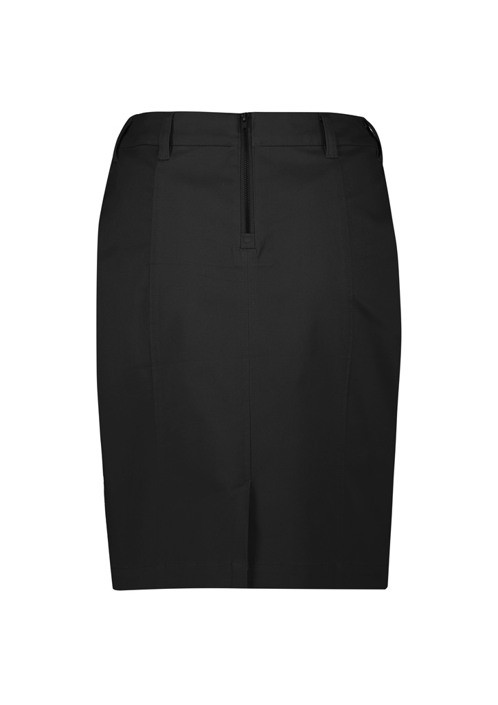 Womens Mid Waist Stretch Chino Skirt - Image 10