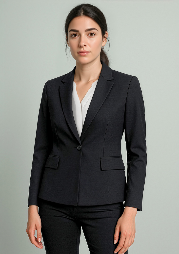 Womens Renew Single Button Mid Length Jacket - Image 2