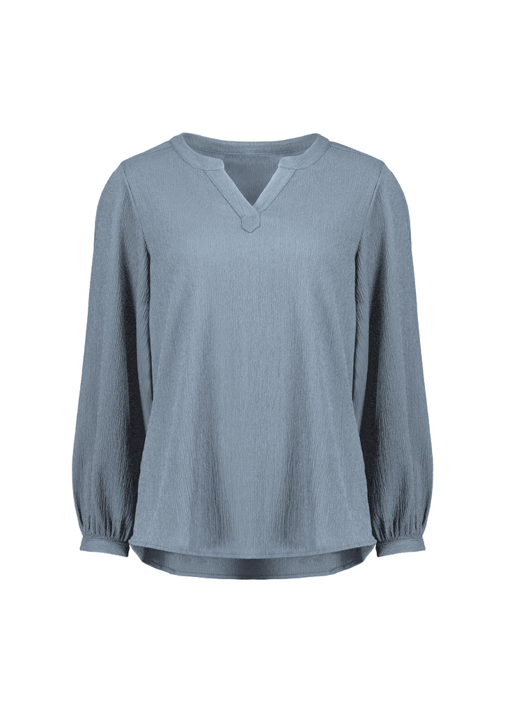 Womens Ruche Long Sleeve Blouse - Image 5