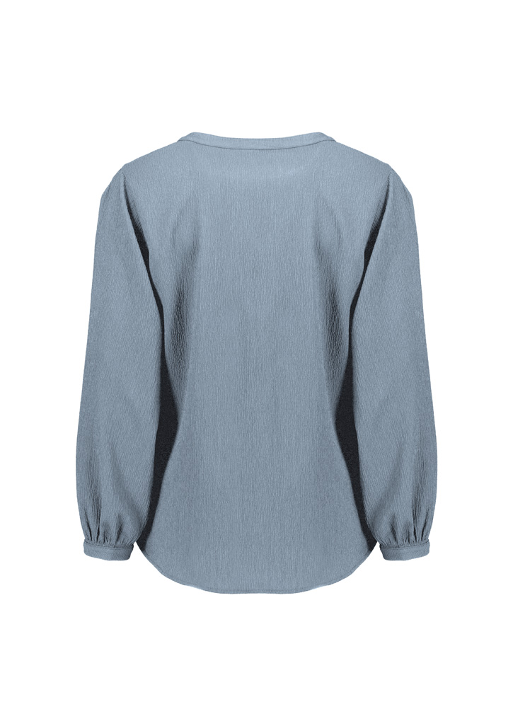 Womens Ruche Long Sleeve Blouse - Image 6