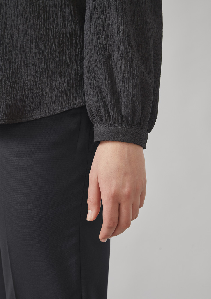Womens Ruche Long Sleeve Blouse - Image 8
