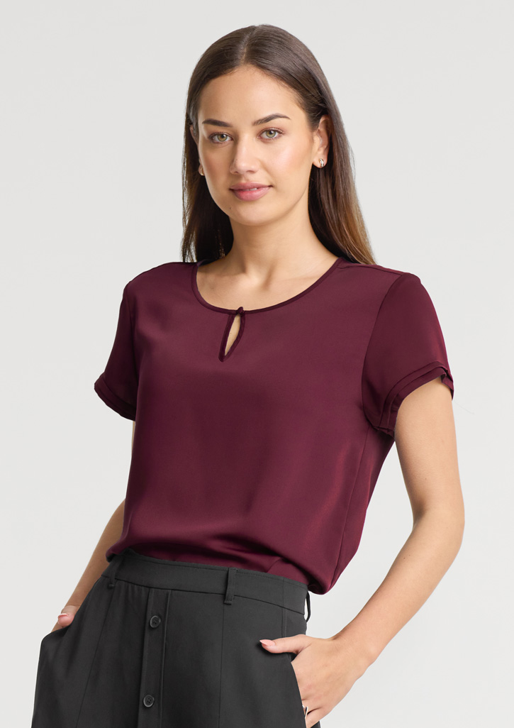 Womens Evelyn Short Sleeve Blouse - Image 13
