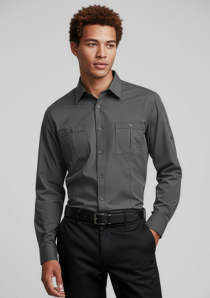 Mens Bondi Long Sleeve Shirt - Image 5