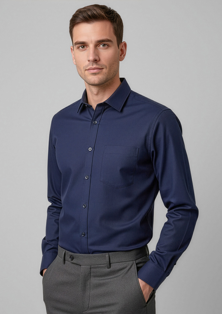 Mens Dalton Long Sleeve Shirt - Image 9
