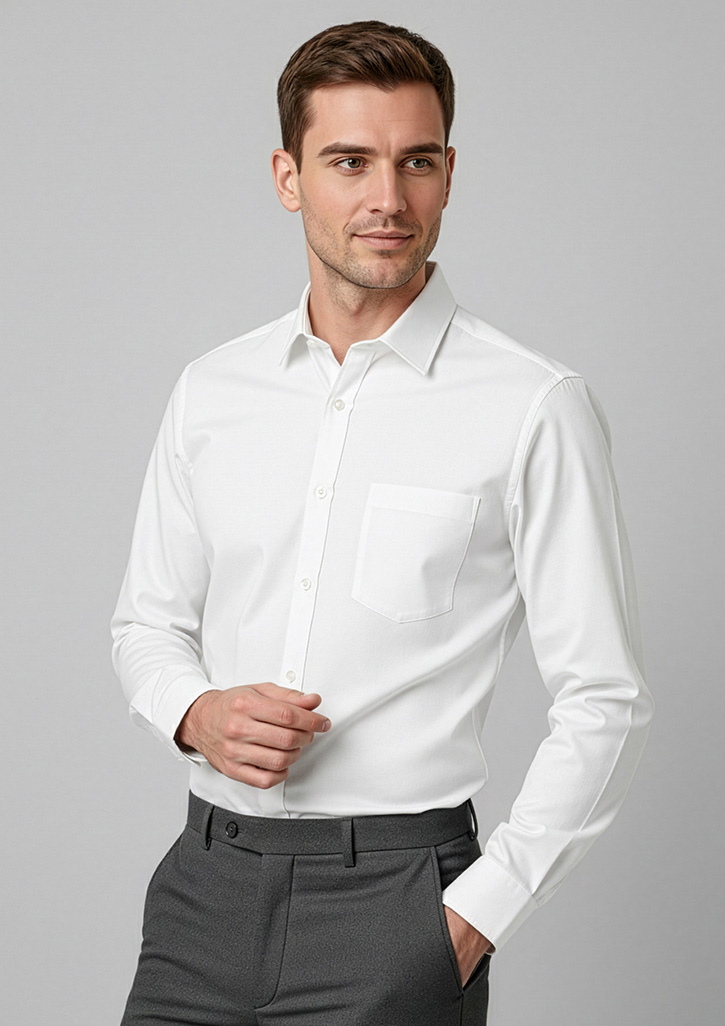Mens Dalton Long Sleeve Shirt - Image 5