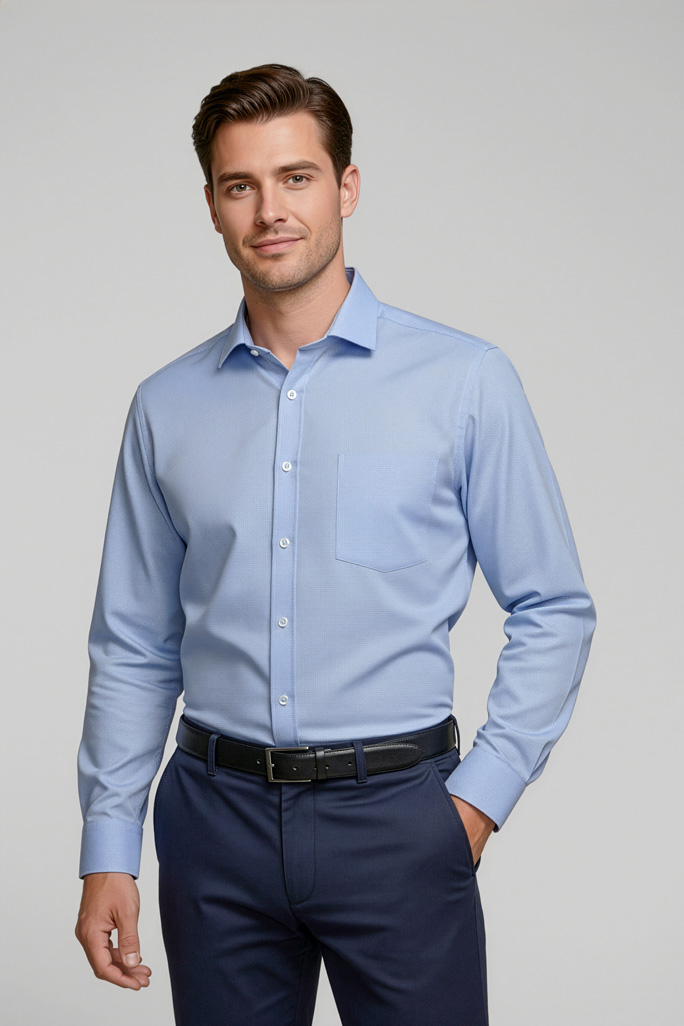 Mens Regent Long Sleeve Shirt - Image 5
