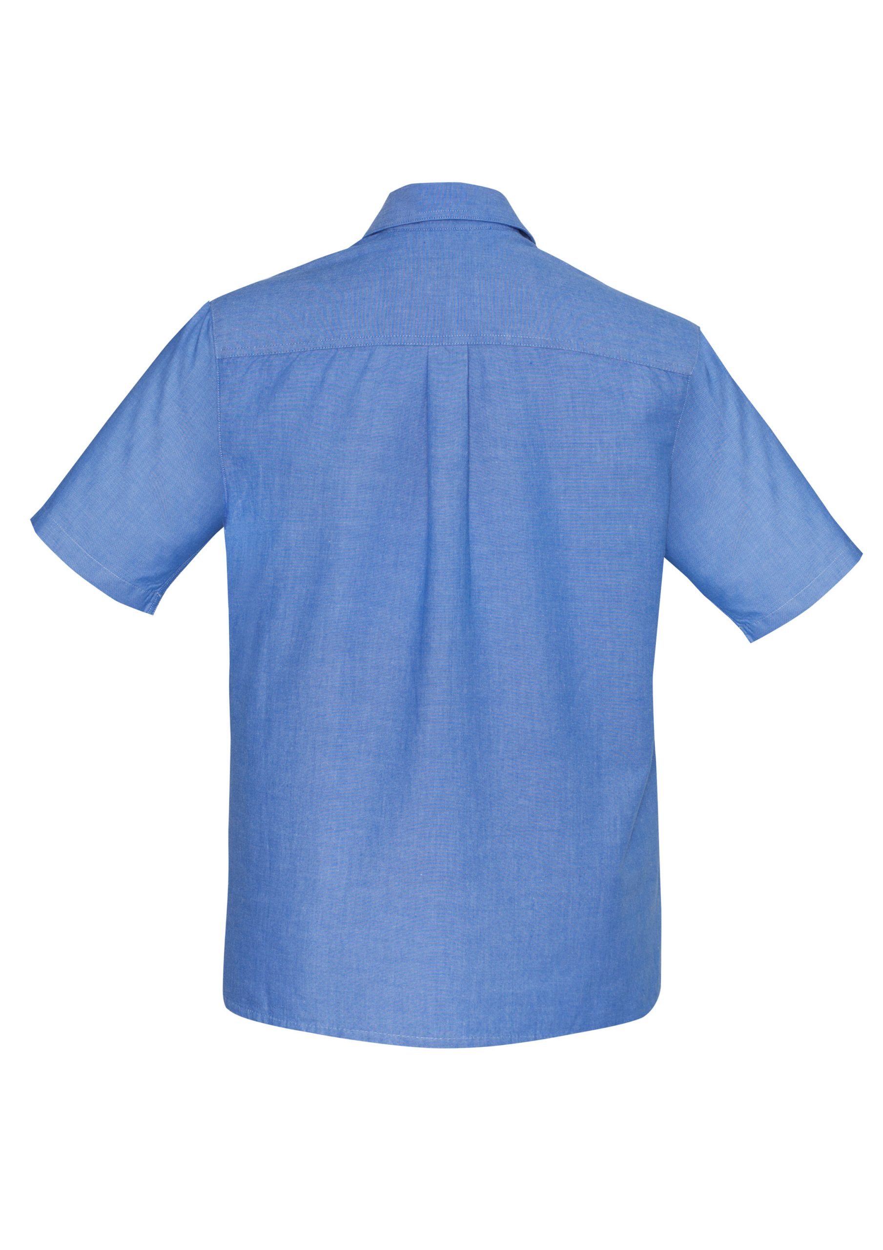 Mens Chambray Short Sleeve Shirt - Image 4
