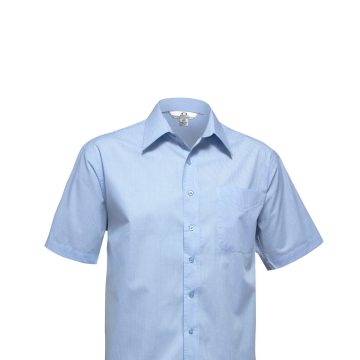 Mens Micro Check Short Sleeve Shirt