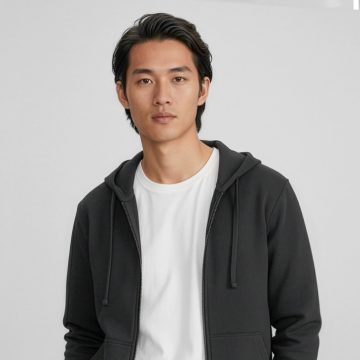 Mens Crew Zip Hoodie