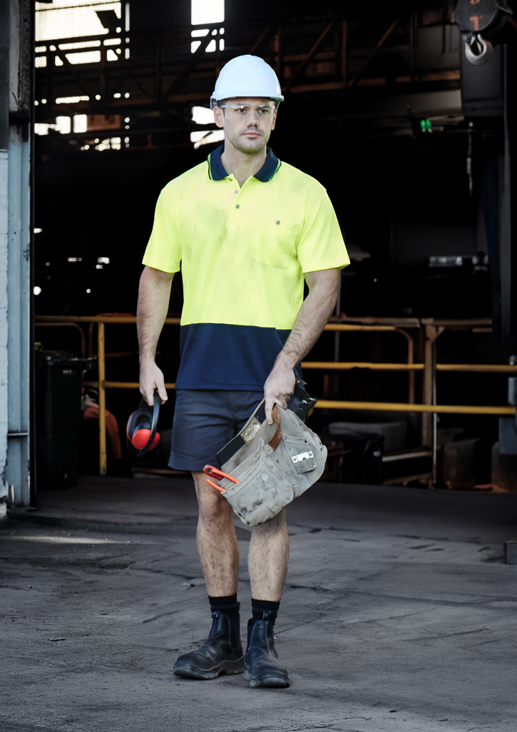 Unisex Hi Vis Basic Short Sleeve Polo - Image 4