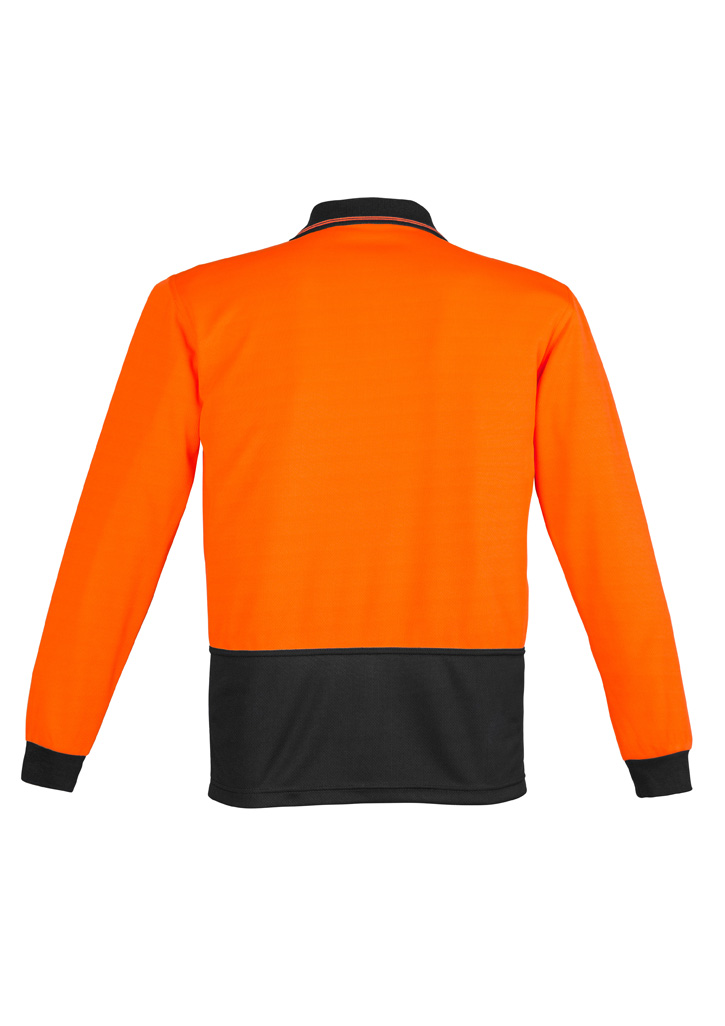 Unisex Hi Vis Basic Long Sleeve Polo - Image 5