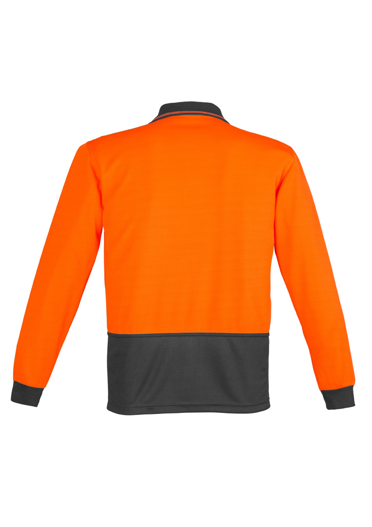 Unisex Hi Vis Basic Long Sleeve Polo - Image 9