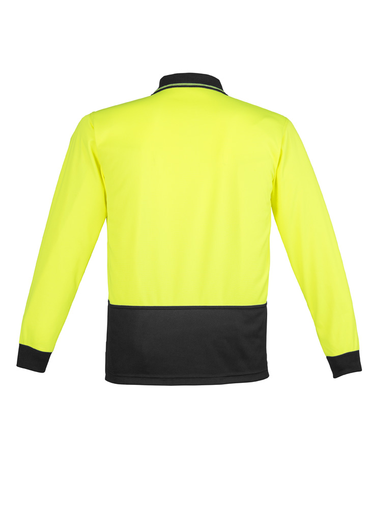 Unisex Hi Vis Basic Long Sleeve Polo - Image 7