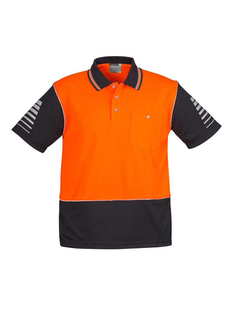 Mens Hi Vis Zone Short Sleeve Polo - Image 5