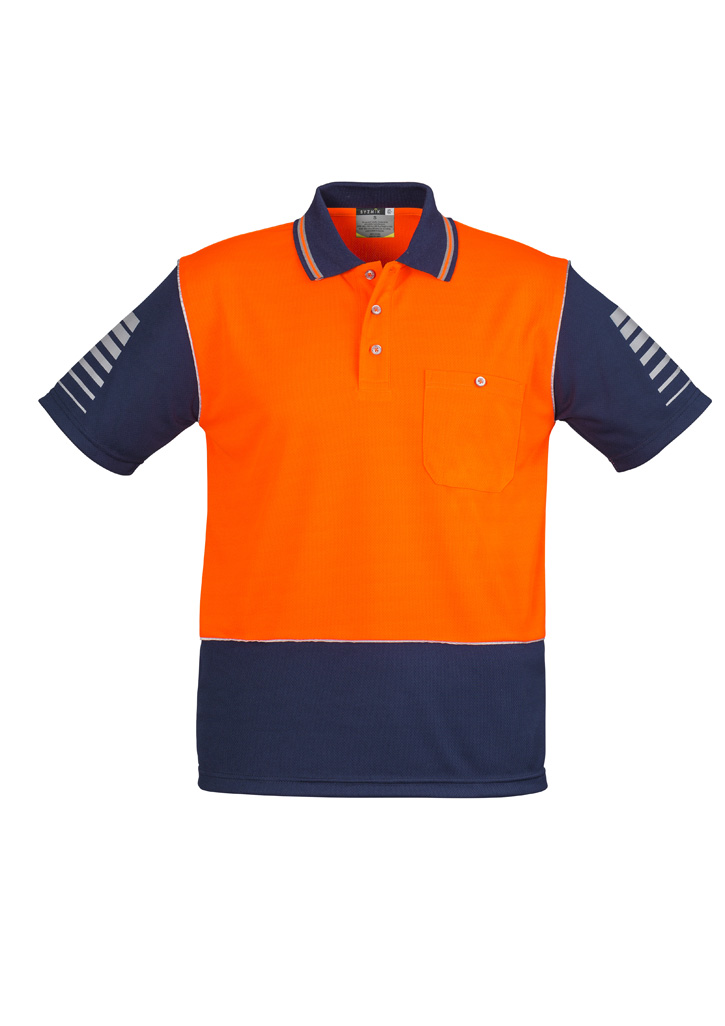 Mens Hi Vis Zone Short Sleeve Polo - Image 8