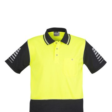 Mens Hi Vis Zone Short Sleeve Polo