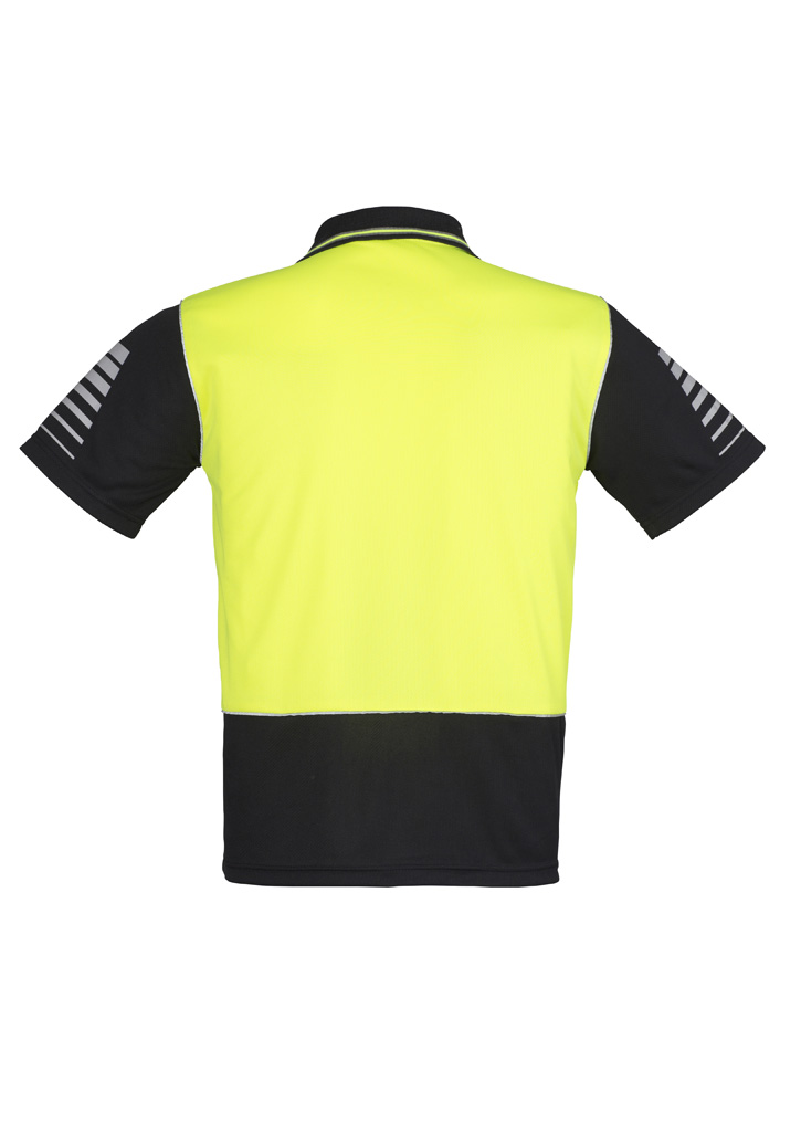 Mens Hi Vis Zone Short Sleeve Polo - Image 3