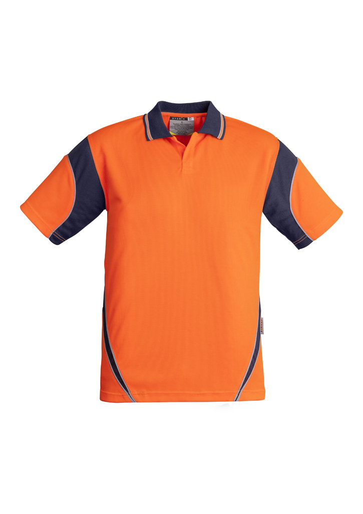 Mens Hi Vis Aztec Short Sleeve Polo - Image 7